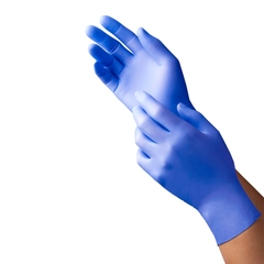 Tronex Healthcare Exam Glove NEW AGE 9128 Series Small NonSterile Nitrile Standard Cuff Length Textured Fingertips Violet Blue Chemo Tested / Fentanyl Tested