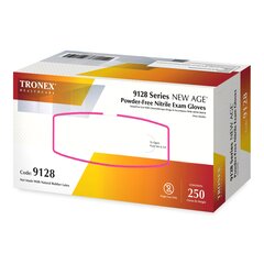 Tronex Healthcare Exam Glove NEW AGE 9128 Series Large NonSterile Nitrile Textured Fingertips Violet Blue Chemo Tested / Fentanyl Tested, 2500/CS