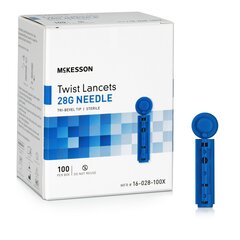 McKesson Lancet for Lancing Device 28 Gauge Non-Safety Twist Off Cap Finger, 5000/CS