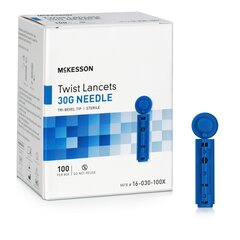 McKesson Lancet for Lancing Device McKesson 30 Gauge Non-Safety Twist Off Cap Finger