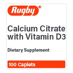 Major Pharmaceuticals Joint Health Supplement Calcium Citrate / Vitamin D3 315 mg - 5 mcg Strength Tablet 100 per Bottle, 1/BT