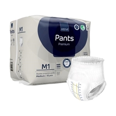 Abena Unisex Adult Absorbent Underwear Abena Premium Pants M1 Pull On with Tear Away Seams Medium Disposable Moderate Absorbency, 90 EA/CS
