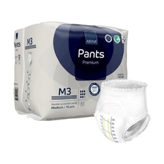 Abena Pants Premium Adult Absorbent Underwear, Unisex, M3, Pull On with Tear Away Seams, Medium, Disposable, Moderate Absorbency, 15/PK