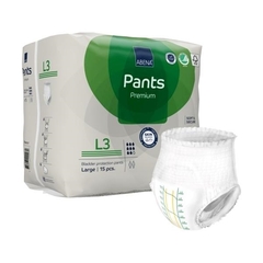 Abena Unisex Adult Absorbent Underwear Abena Premium Pants L3 Pull On with Tear Away Seams Large Disposable Moderate Absorbency, 90 EA/CS