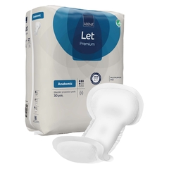 Abena Incontinence Liner Abena Abri-Let Anatomic 8 x 17 Inch Light Absorbency Fluff / Polymer Core One Size Fits Most, 270 EA/CS