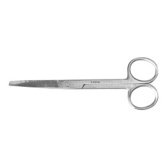 Miltex Medical Operating Scissors Miltex&reg; 5-1/2 Inch Length Floor Grade Pakistan Stainless Steel Sterile Finger Ring Handle Straight Sharp Tip / Blunt Tip, 50/BX