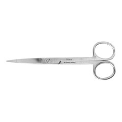 Miltex Medical Operating Scissors Miltex&reg; 5-1/2 Inch Length Floor Grade Pakistan Stainless Steel Sterile Finger Ring Handle Straight Sharp Tip / Sharp Tip, 50/BX