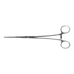 Miltex Medical Hemostatic Forceps Miltex&reg; Disposable Rochester-Pean 9 Inch Length Floor / Office Grade Pakistani Stainless Steel Sterile Locking Finger Ring Handle Curved Serrated Tips, 25/BX