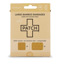 Nutricare Adhesive Strip Patch 2 X 3 Inch / 3 X 3 Inch Bamboo Rectangle / Square Tan Sterile, 30/CS