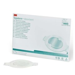 Solventum Corporation Absorbent Transparent Film Dressing 3M Tegaderm Absorbent 3 X 3-3/4 Inch Oval Sterile