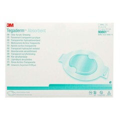 Solventum Corporation Absorbent Transparent Film Dressing 3M Tegaderm Absorbent 4-3/8 X 5 Inch Oval Sterile