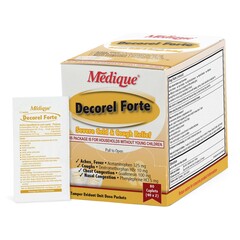 Medique Products Cold and Cough Relief 325 mg - 10 mg - 100 mg - 5 mg Strength Caplet 80 per Box, 1/BX