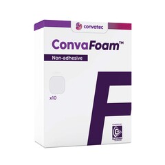 Convatec Foam Dressing ConvaFoam™ Non-Adhesive 4 X 4 Inch Without Border Film Backing Nonadhesive Square Sterile, 10/BX