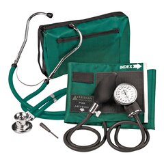Veridian Healthcare LLC Reusable Aneroid / Stethoscope Set Veridian 27.9 to 41.6 cm Adult Cuff Dual Head General Exam Stethoscope