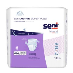 TZMO Unisex Adult Absorbent Underwear Seni&reg; Active Super Plus Pull On with Tear Away Seams 2X-Large Disposable Heavy Absorbency