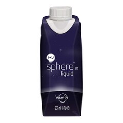 Vitaflo Oral Supplement PKU sphere&reg; liquid Vanilla Flavor Liquid 8 oz. Carton, 1/EA