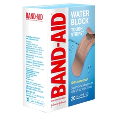 Johnson & Johnson Adhesive Strip Band-Aid&reg; Water Block&reg; Tough Strips™ 1-3/4 X 4 Inch Plastic Rectangle Tan Sterile
