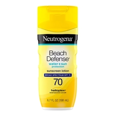 Johnson & Johnson Sunscreen Neutrogena&reg; Beach Defense&reg; SPF 70 Lotion 6.7 oz. Bottle