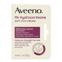 Johnson & Johnson Itch Relief Aveeno&reg; Active Naturals&reg; 1% Strength Cream 1 oz. Tube