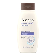 Johnson & Johnson Body Wash Aveeno&reg; Stress Free Liquid 18 oz. Bottle Lavender Scent