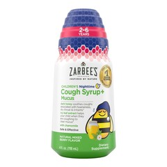 J & J Healthcare Systems Childrens Cold and Cough Relief Zarbees Cough Syrup + Mucus 6 g Strength Syrup 4 oz.