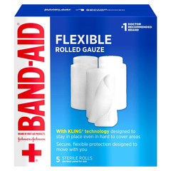 Johnson & Johnson Conforming Bandage Band-Aid&reg; 3 Inch X 2.1 Yard 5 per Pack Sterile Roll Shape