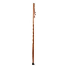 Mabis Healthcare Walking Stick Brazos™ Twisted Traveler's Stick Wood 55 Inch Height Red Oak, 1/EA