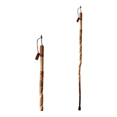 Mabis Healthcare Walking Stick Brazos™ Twisted Wood 55 Inch Height American Hardwood, 1/EA