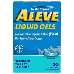 Bayer Pain Relief Aleve&reg; 220 mg Strength Naproxen Sodium Capsule