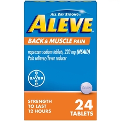 Bayer Back Pain Relief Aleve&reg; 220 mg Strength Naproxen Sodium Tablet 24 per Bottle