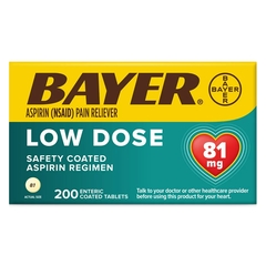 Bayer Pain Relief 81 mg Strength Aspirin Tablet