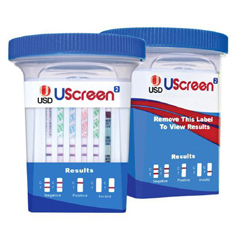 MON883085BX - Alere - Drugs of Abuse Test UScreen²® 12-Drug Panel with Adulterants AMP, BAR, BUP, BZO, COC, mAMP/MET, MDMA, MOP, MTD, OXY, PPX, THC (CR, pH, SG) Urine Sample CLIA Waived 25 Tests