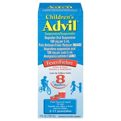Glaxo Smith Kline Children's Pain Relief Advil&reg; 100 mg / 5 mL Strength Ibuprofen Oral Suspension