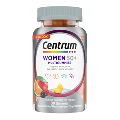 Glaxo Smith Kline Multivitamin Supplement Centrum&reg; Women 50+ Gummy 80 per Bottle Fruit Flavor