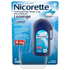 Glaxo Smith Kline Nicorette Stop Smoking Aid Gum, Ice Mint, 4mg, 20 per Carton
