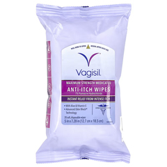 Combe Vaginal Itch Relief Vagisil Medicated Wipe Box