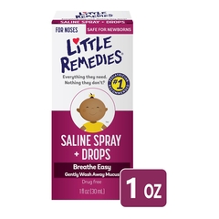 Prestige Medical Saline Nasal Spray Little Remedies&reg; Saline Spray + Drops 0.65% Strength 1 oz.