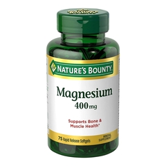 US Nutrition Dietary Supplement Nature's Bounty&reg; Magnesium 400 mg Strength Softgel 75 per Bottle