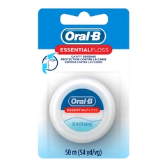 Procter & Gamble Dental Floss Oral-B Essential Floss Cavity Defense Waxed 54 Yard Unflavored