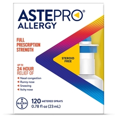 Bayer ASTEPRO ALLERGY, SPR NASAL 205.MCG 120METERED SPRAYS