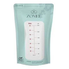 Zev Supplies Breast Milk Storage Bag Zomee 8 oz. Food Grade Plastic