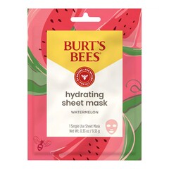 Clorox Professional Facial Moisturizer Burt's Bees&reg; Hydrating Sheet Mask 0.33 oz. Individual Packet Watermelon Scent Mask, 6/CT