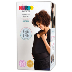 Brown Medical Baby Carrier Shirt NuRoo Pocket X-Small / Small Black Short Sleeve Female, 1 Each