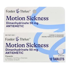 McKesson Nausea Relief Foster  Thrive™ 50 mg Strength Tablet 12 per Box