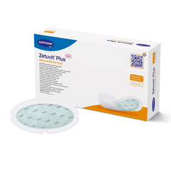 Hartmann Super Absorbent Dressing Zetuvit Plus Silicone Border Silicone Adhesive 4.7 X 9 Inch Oval, 1 Each