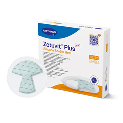 Hartmann Super Absorbent Dressing Zetuvit Plus Silicone Border Silicone Adhesive 10 X 10 Inch Heel, 1 Each