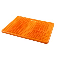 Accutens Kanjo Acupressure Foot Mat Orange PVC Plastic 10-1/2 X 13-1/2 Inch