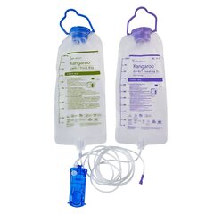Cardinal Health Kangaroo OMNI Enteral Feeding Pump Flush Bag Set 1000 mL, NonSterile, 1/EA