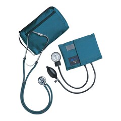 Mabis Healthcare Reusable Aneroid / Stethoscope Set MatchMates Dual Head Sprague Stethoscope Palm Aneroid, 1/EA
