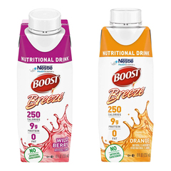 Nestle Healthcare Nutrition Oral Supplement Boost Breeze Orange / Wildberry Flavor Liquid 8 oz. Reclosable Carton, 24 per Case